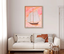 Load image into Gallery viewer, SOLD / Sail At Sunrise 65 x 80 cm Framed
