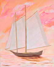 Load image into Gallery viewer, SOLD / Sail At Sunrise 65 x 80 cm Framed