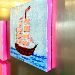 SOLD / Ship Happens 10 x 10 cm