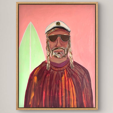 The Salty Captain 81 x 96 cm Framed