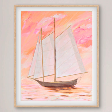 Sail At Sunrise - Unframed Print