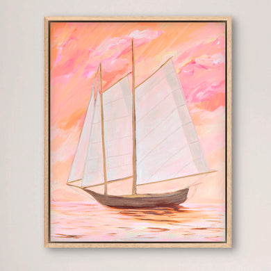 Sail At Sunrise 65 x 80 cm Framed