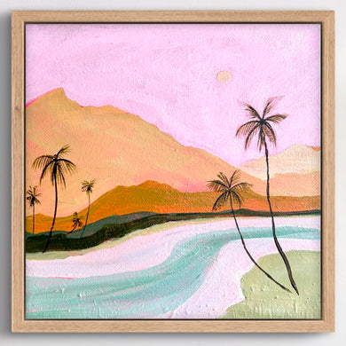 Tropical Blush 23 x 23 cm Framed