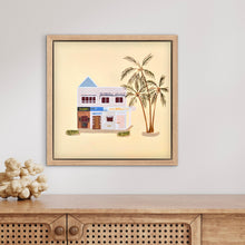 Load image into Gallery viewer, Rainbow Village 33 x 33 cm Framed
