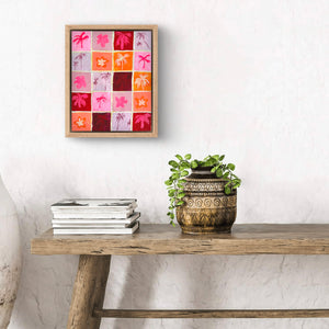 Sunset Squares 28 x 23 cm Framed