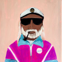 Load image into Gallery viewer, Big Trev, The Captain 33 x 33 cm Framed