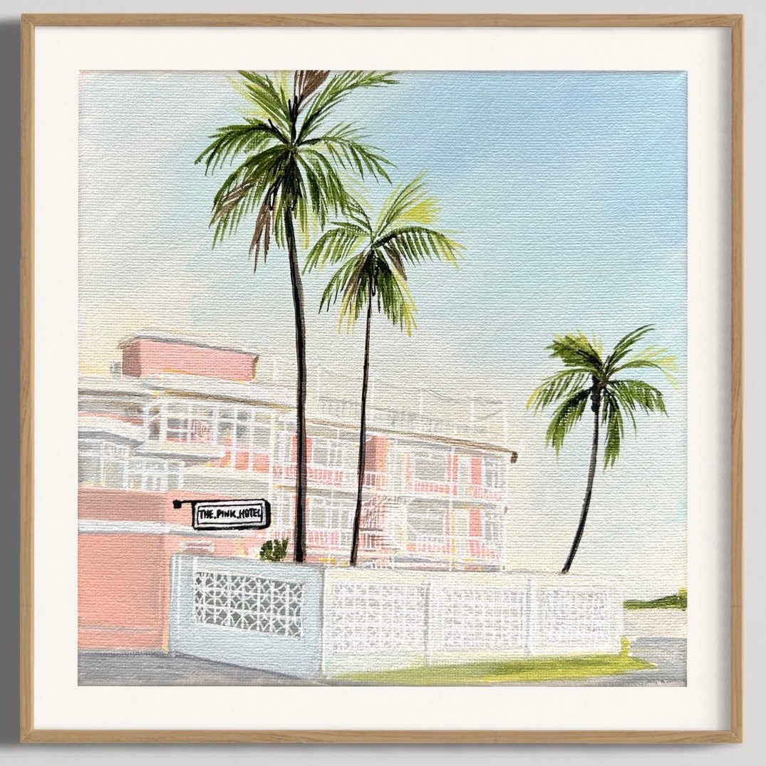 The Pink Hotel - Unframed Print