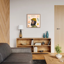 Load image into Gallery viewer, SOLD / Simple Ben 63 x 63 cm Framed