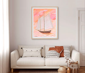 Sail At Sunrise - Unframed Print