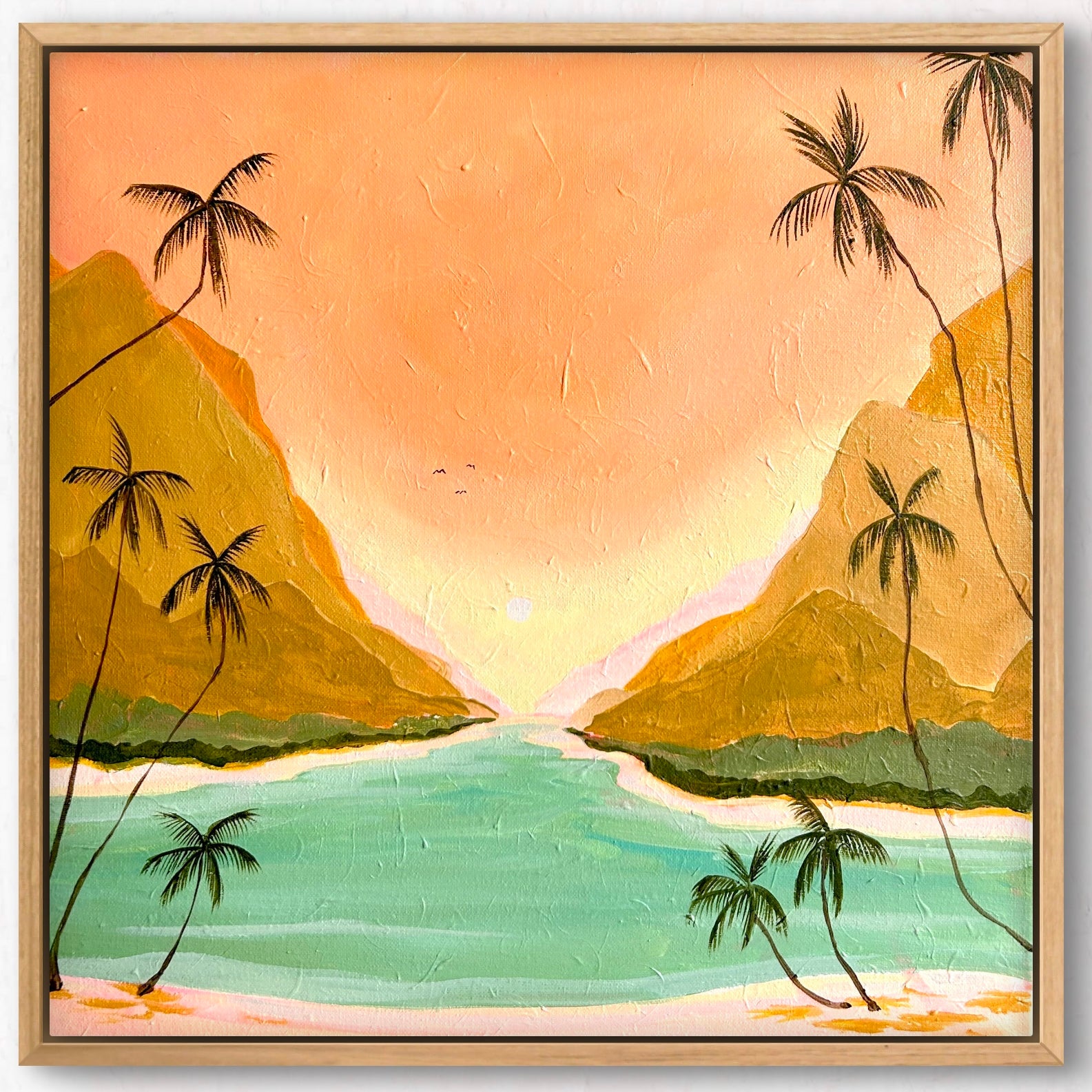 Coral Bay 54 x 54 cm Framed
