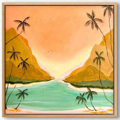 Coral Bay 54 x 54 cm Framed