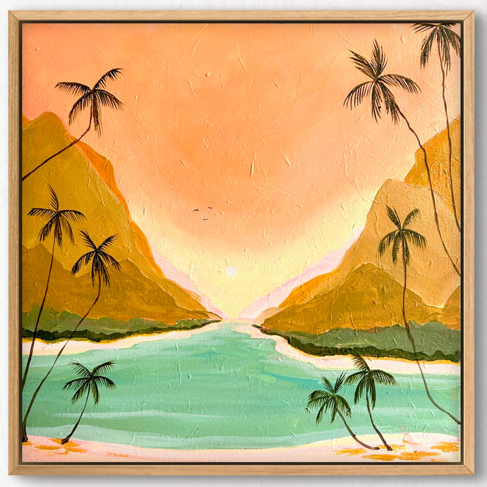 Coral Bay 54 x 54 cm Framed