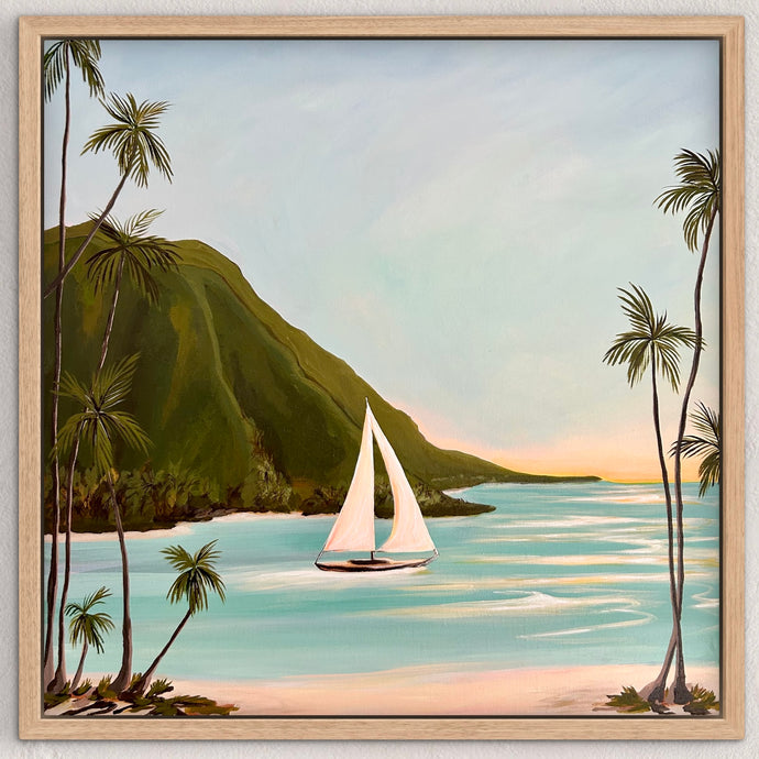 Sunrise Sail 53 x 53 cm Framed