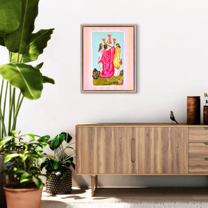 Three Of Cups 43 x 53 cm Framed