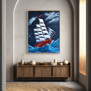 Night Rider 125 x 94 cm Framed