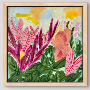 In The Garden #2 18 x 18 cm Framed