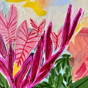 In The Garden #2 18 x 18 cm Framed
