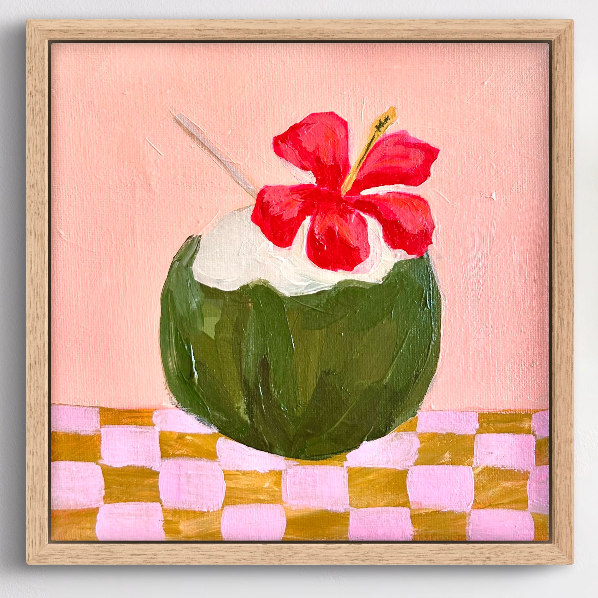 Coconut Crush 23 x 23 cm Framed
