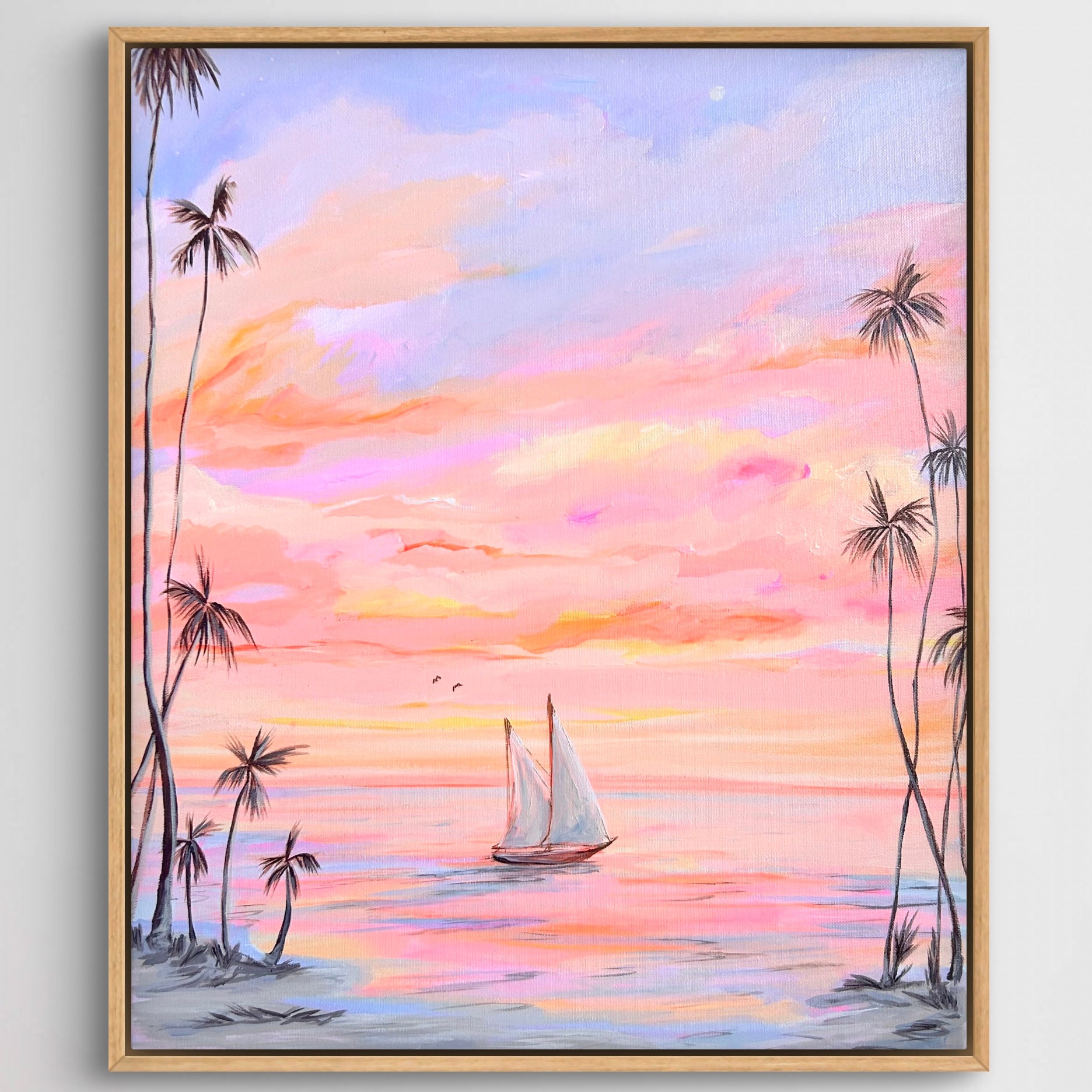Pink Sky At Night 63 x 53 cm Framed