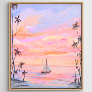 Pink Sky At Night 63 x 53 cm Framed