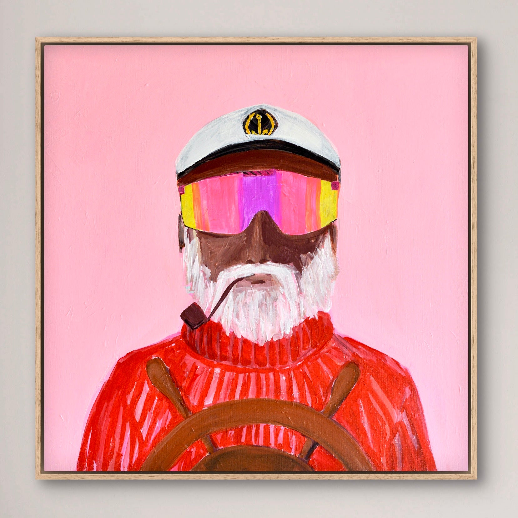 SOLD / Steady As She Goes 64 x 64 cm Framed