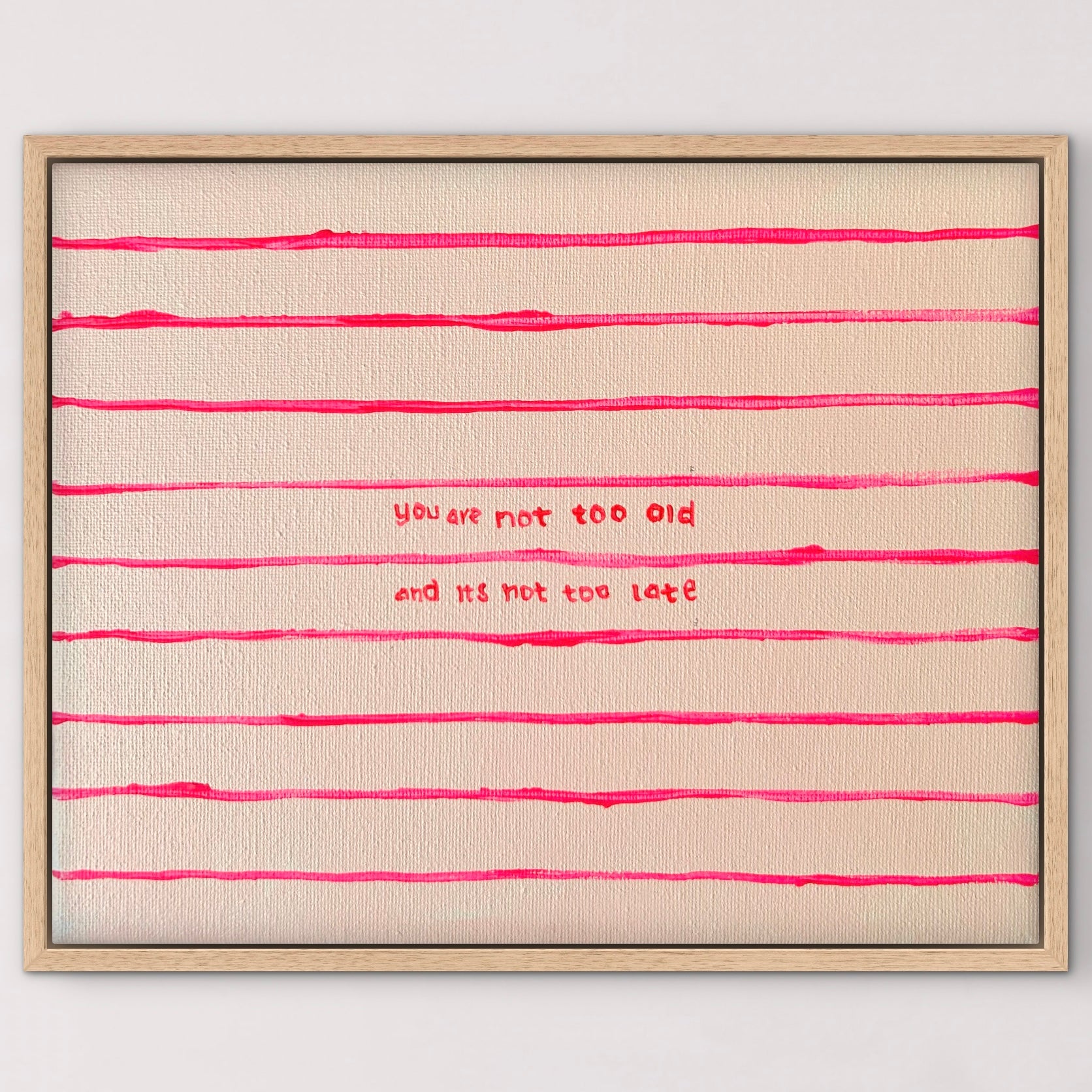 Right On Time 28 x 23 cm Framed