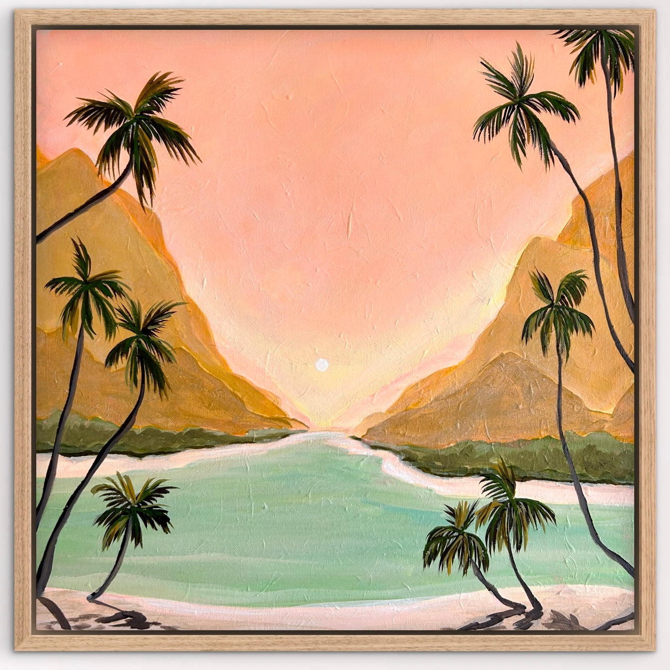 Coral Bay 54 x 54 cm Framed