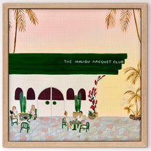 Load image into Gallery viewer, SOLD / The Malibu Racquet Club 33 x 33 cm Framed