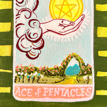 Load image into Gallery viewer, Ace Of Pentacles 18 x 13 cm Framed