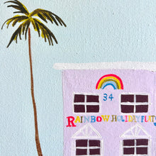 Load image into Gallery viewer, Rainbow Holiday Flats 33 x 33 cm Framed