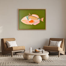 Load image into Gallery viewer, Reef Triggerfish 110 x 93 cm Framed