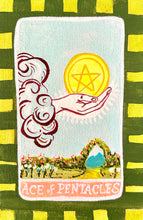 Load image into Gallery viewer, Ace Of Pentacles 18 x 13 cm Framed