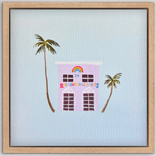Load image into Gallery viewer, Rainbow Holiday Flats 33 x 33 cm Framed