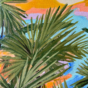 Through The Palms - Unframed Print
