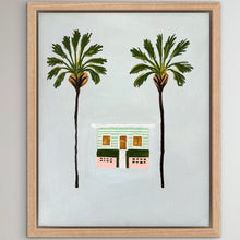 Load image into Gallery viewer, With The Pink Fence  23 x 28 cm Framed