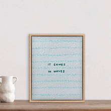 Load image into Gallery viewer, It Comes In Waves  23 x 28 cm Framed