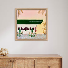 Load image into Gallery viewer, SOLD / The Malibu Racquet Club 33 x 33 cm Framed