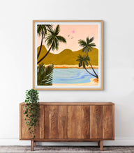 Load image into Gallery viewer, Pink Sky Lagoon - Unframed Print