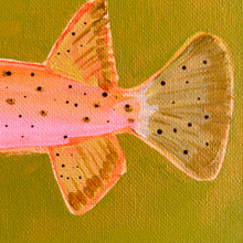 Load image into Gallery viewer, SOLD / Spotted Pink Puffer Fish 23 x 23 cm Framed