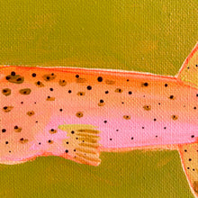 Load image into Gallery viewer, SOLD / Spotted Pink Puffer Fish 23 x 23 cm Framed