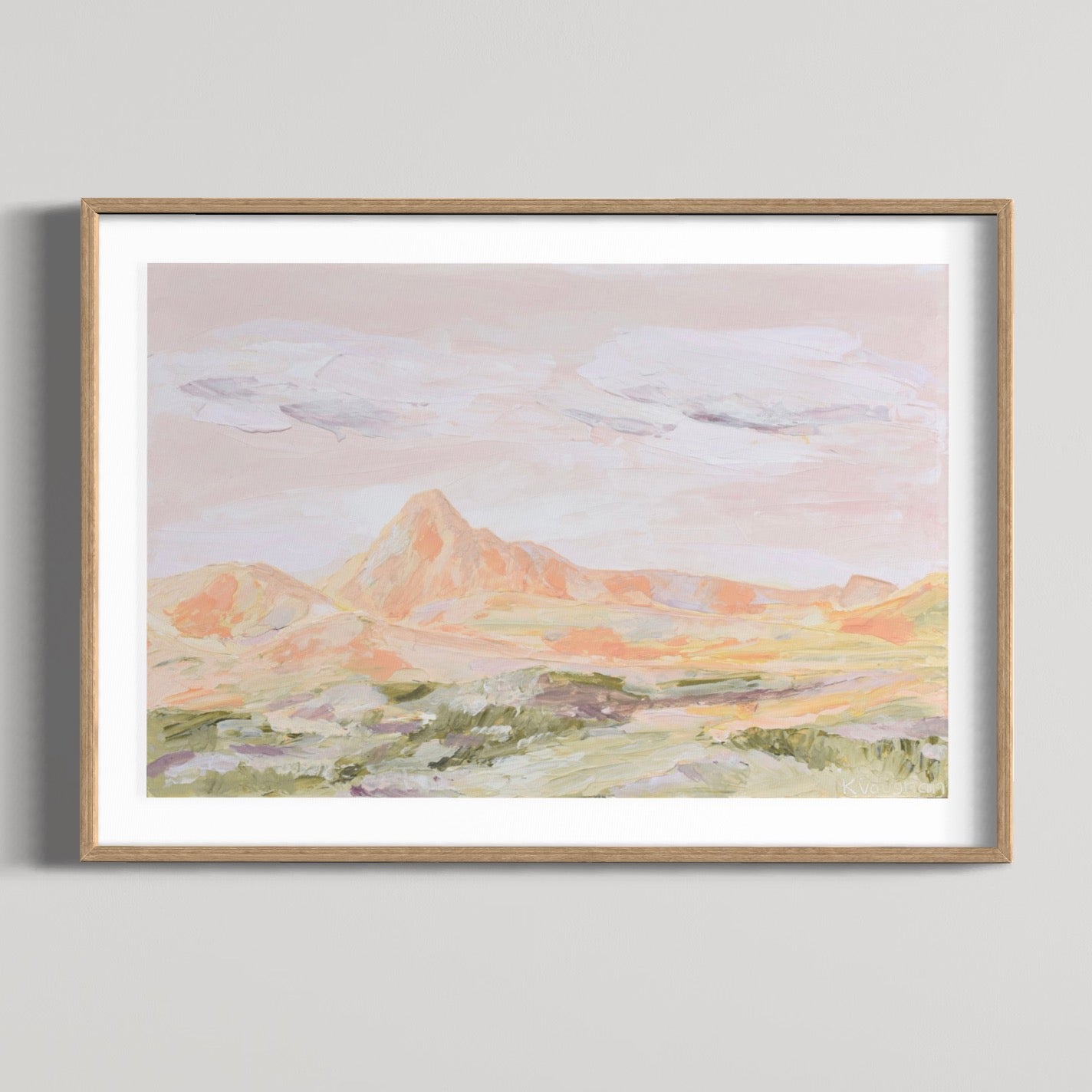 Pink Dusk, Mount Wollumbin - Unframed Print